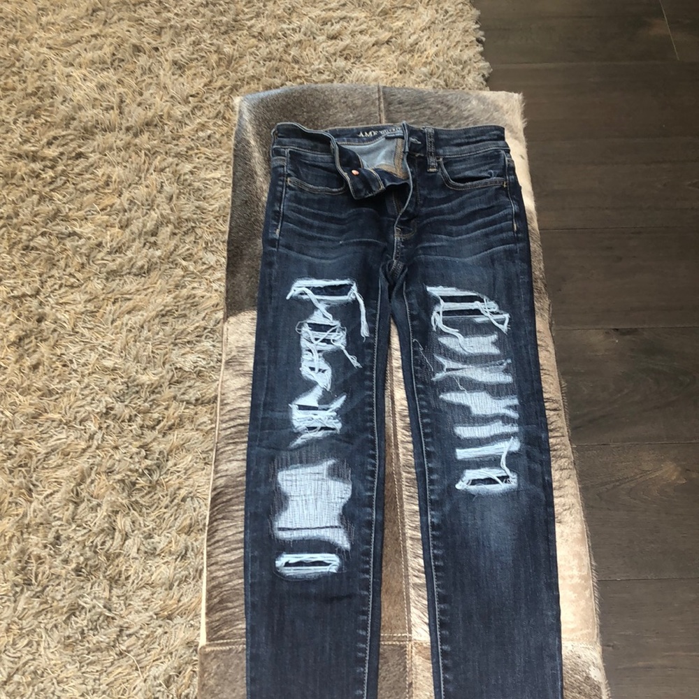 American eagle blue  jeans double zero